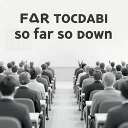 a society on its way down, and as it falls, it keeps telling itself so far so good, so far so good, so far so good it's not how you fall that matters, it's how you land