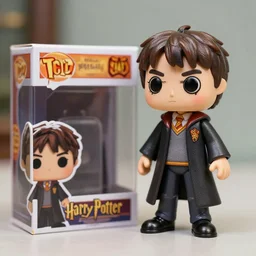a stopmotion puppet of a still of harry potter, vinyl action figure, plastic, toy