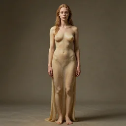 hyperrealistic film full body still of isabella sermon, inspired by flesh texture, masterpiece, artstation, stunning,