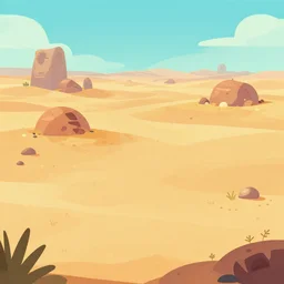 desert environment. trending on artstation. game concept art. cartoon style. in the style of sylvain sarrailh