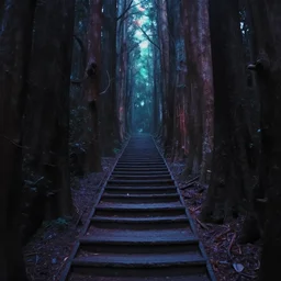 step into the darkness - beyond the horizons of existence, the path to darkness, from where there is no return, bright colors, unimaginable