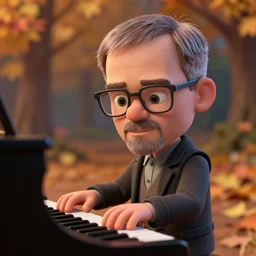 very beautiful portrait of an extremely cute and adorable walter white playing piano, smooth, perfect face, fantasy, character design by mark ryden and pixar and hayao miyazaki, sharp focus, concept art, harvest fall vibrancy, intricate detail, cinematic lighting, hyperrealistic, 3 5 mm, diorama macro photography, 8 k, 4 k