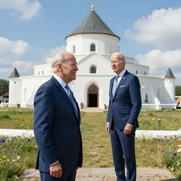 realistic still of joe biden visiting whiterun, amazing details, 8 k, 8 5 mm, f. 1 4, beautiful composition