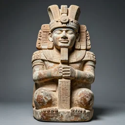 ancient aztec statue of leonardo di caprio