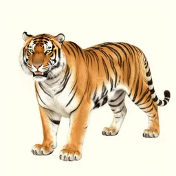 a hyperdetailed design of a oriental tiger whole body, tiger structure, ferocious, chinese mythology, victo nga, fumo yoshitoshi, ren jing jeong