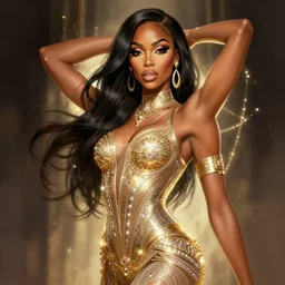 portrait of apex legends naomi campbell, intricate, elegant, glowing lights, highly detailed, digital painting, artstation, glamor pose, concept art, smooth, sharp focus, illustration, art by artgerm and greg rutkowski, artey freytag