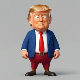“ a comic version from donald trump looking like obelix standing in a gallic village, inspired by the asterix comics, by albert uderzo ”