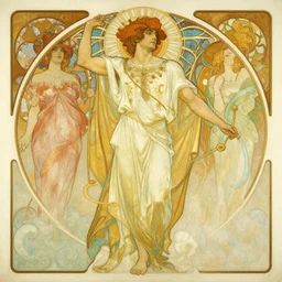 god of music, male character design, painting by gaston bussiere, craig mullins, greg rutkowski, alphonse mucha, trending on artstation