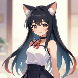 anime cat girl artwork by cgsociety
