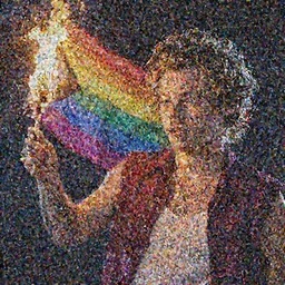 Harry Styles burning a pride flag, high detail, volumetric lighting, trending on ArtStation, octane render
