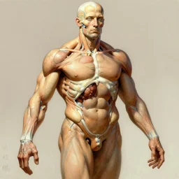 anatomy study by frank frazetta
