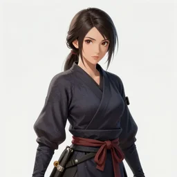 a beautiful artwork of a ninja woman by Dao Le Trong featured on artstation