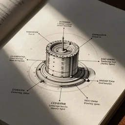 beautifully detailed engineering schematic of a temporal paradox in the style of edward tufte