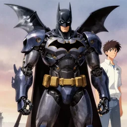 batman mech by makoto shinkai and hidari and wlop