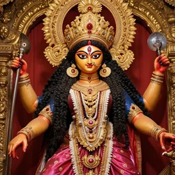 ultra detailed portrait of hindu goddess kaali