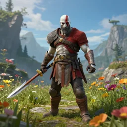 kratos in flowers hill, screenshot