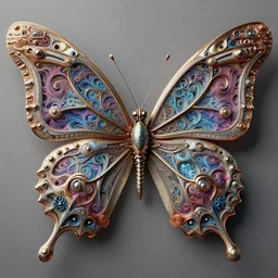 wonderful cyberpunk mechanical butterfly of fractals and patterns, hyper detailed, intricate and detailed, ornate 8 k gorgeous intricate detailed, octane render, by sc escher