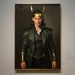 chris hemsworth as loki!, museum painting by rembrandt