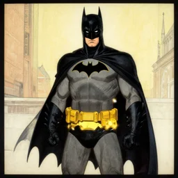 batman in the style of harry clarke