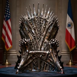 the iron throne, united states presidents throne room, fantasy art, trending on artstation