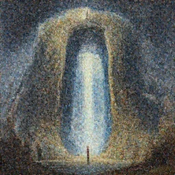 an epic colossal portal to the metaverse, by Vincent Di Fate, by Bruce Pennington, by David A. Hardy, by Wayne Barlowe, masterpiece, oil on canvas, trending on artstation, featured on pixiv, cinematic composition, dramatic scene, beautiful lighting, sharp, high details, no frames, 8K