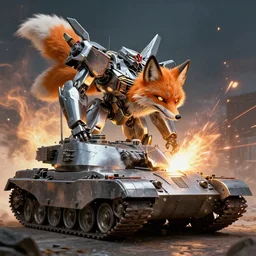 metal fox fusing with tank