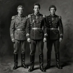 painting of both john oliver and adam driver together, john oliver, stoic, full body, military uniform, fantasy, intricate, elegant, beautiful, highly detailed, charcoal, centered, dark, smokey, digital painting, concept art, smooth, sharp focus, illustration, art by artgerm, art by greg rutkowski, art by alphonse mucha