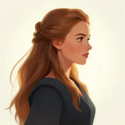 side profile centered painted portrait, Amber Heard as a wind sorcerer, D&D, cell-shaded, matte painting concept art, bright backlit, official fanart, 4k, Pinterest, by Bauhaus - H 704