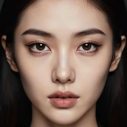 portrait of a beautiful woman by wlop and artgerm, macro head shot, intricate details, symetrical face, breath - taking, seductive, exif, trending on artstation, cgsociety