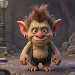 funny troll by jean - baptiste monge, vray, octane, realistic lightning