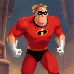 mr incredible becoming uncanny trending on artstation, painted by greg rutkowski