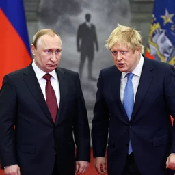 Boris Johnson and putin at the end of the world