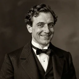 photorealistic sepia full - head portrait of a 1 9 2 0 s era smirking male occultist, well dressed, long - tailed tuxedo coat, black bow tie, atmospheric lighting, dark, brooding, painted, intricate by leesha hannigan, thierry doizon, kai carpenter, richard corben, ultra detailed, well composed, best on artstation, cgsociety, epic, stunning, gorgeous, intricate detail, much wow, masterpiece