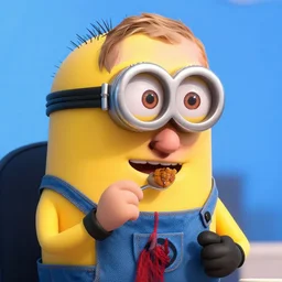vladimir putin eating a minion, digital art, highly detailed, trending on artstation