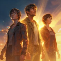 three body problem movie scene designed, concept art, digital painting, style of jordan grimmer, warm lighting, futuristic, volumetric lighting, view from below, vivid colours, bright, nighttime, godrays, cinematic, high detail