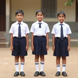 kerala school kids wearing gender neutral uniform
