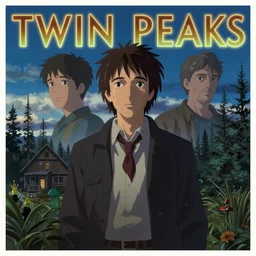 Twin Peaks poster artwork by Michael Whelan and Tomer Hanuka, Karol Bak, Rendering of This really feels like an Edgar Allen Poe tale, translated through a cinematic lens, from scene from Twin Peaks, full of details, by Makoto Shinkai and thomas kinkade, Matte painting, trending on artstation and unreal engine