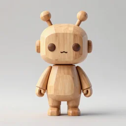artoys, funny, cute, figurine wooden, android artoys in wood sculpture, octane 8 k, model statue highly detailed, symetrical, geometrical, cgsociety, artstation, minimalist, concept art, official art, illustration masterpiece of art, art basel