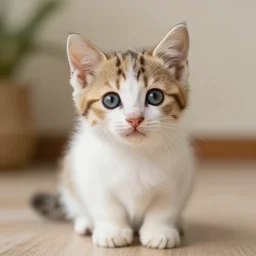 An adorable kitten, by Lisa Frank