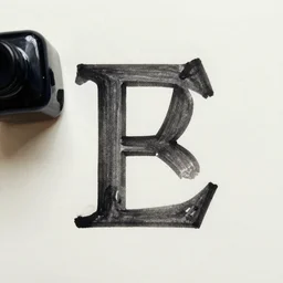 the greek letter pebis, ink
