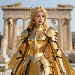 portrait knights of zodiac girl, golden and copper shining armor, in ruined agora of athens sunrise, ssci - fi and fantasy, intricate and very very beautiful and elegant, highly detailed, digital painting, artstation, concept art, smooth and sharp focus, illustration, art by ilya kuvshinov and z - - ed and tian zi and wlop