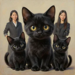 a beautiful painting of a cute black kitten. character design by cory loftis, fenghua zhong, ryohei hase, ismail inceoglu and ruan jia. artstation, volumetric light, detailed, rendered in octane