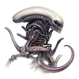 xenomorph natural history sketch by adolphe millet
