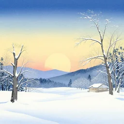 🌅 🌨 ❄🎋. shin - hanga.