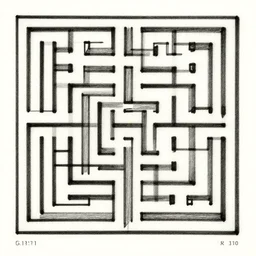 A maze drawn by Dan Hillier