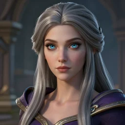 Portrait of a sorceress, Hearthstone official trending art, exagerated accurate details, trending on MasterpieceStation in category 'Perfect identical eyes', hyperdetailed, artstation, cgsociety, 8k