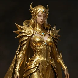 gold, dark fantasy, intricate, elegant, highly detailed, digital painting, artstation, concept art, matte, sharp focus, illustration, art by artgerm and alphonse mucha
