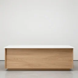 a minimalistic service counter elegant, timber and white corian, by fzd school of design