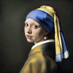 a portrait of a starship captain in the style of vermeer