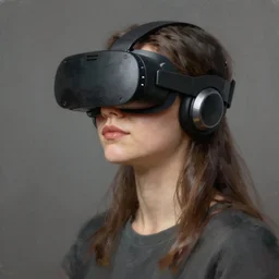 young female wearing oculus rift, highly detailed digital painting realistic moody